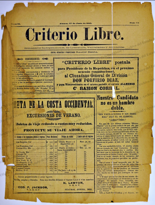 Ejemplar de Criterio Libre