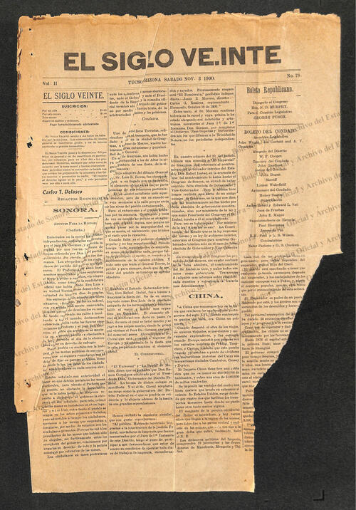 Imagen: El Siglo Veinte