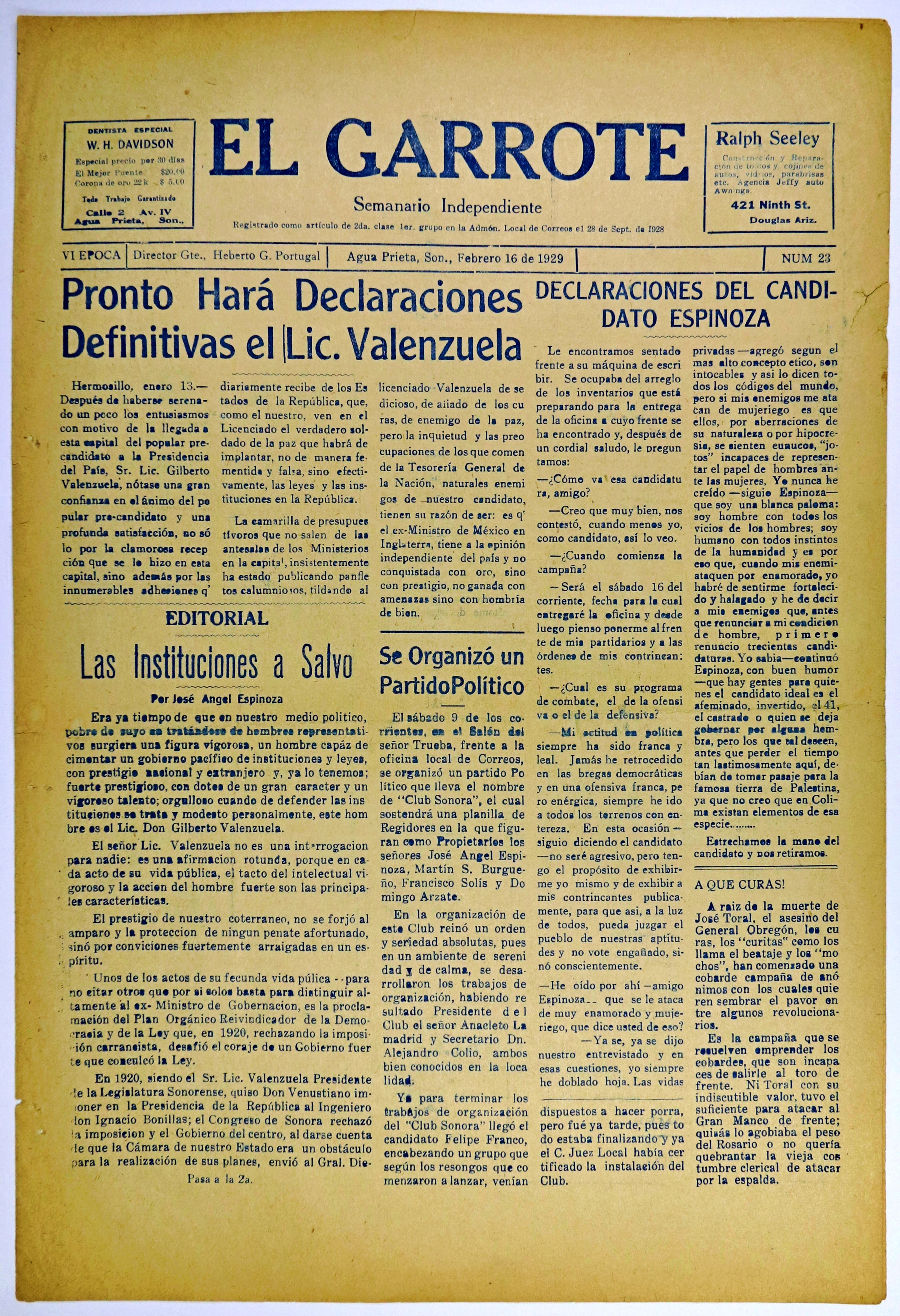 Imagen: El Garrote
