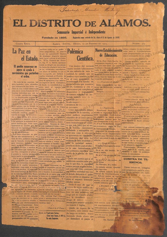 Imagen: El Distrito de Álamos