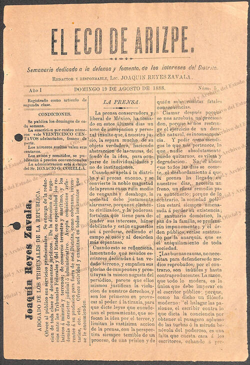 Imagen: El Eco de Arizpe