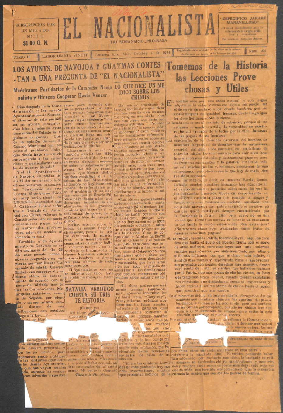 Imagen: El Nacionalista