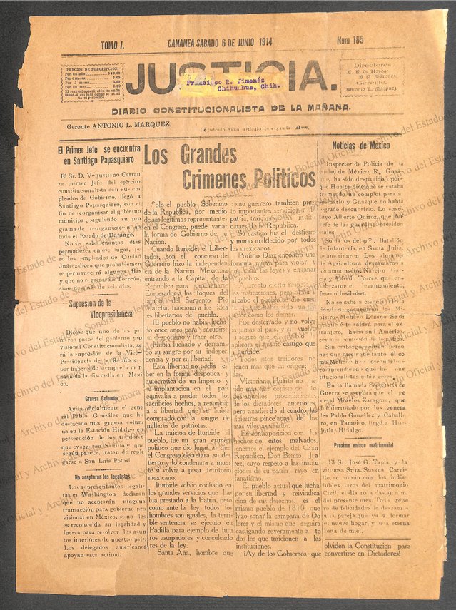 Ejemplar de Dario Constitucionalista de la Mañana