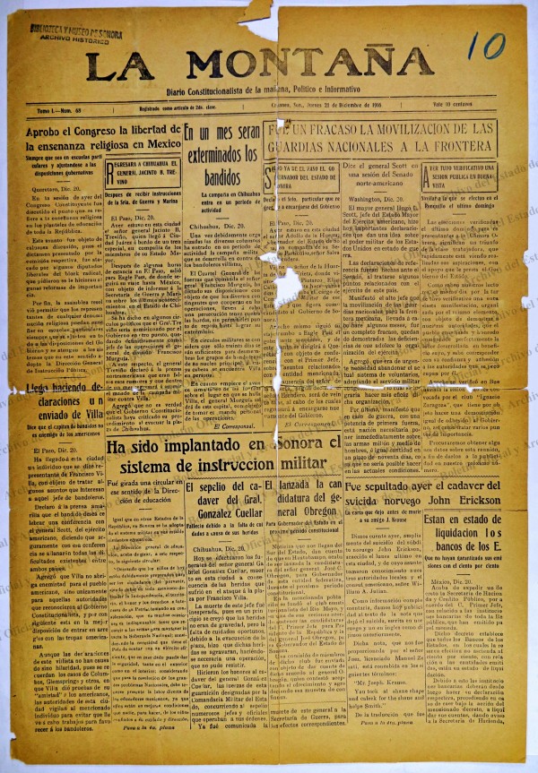 Ejemplar de La Montaña