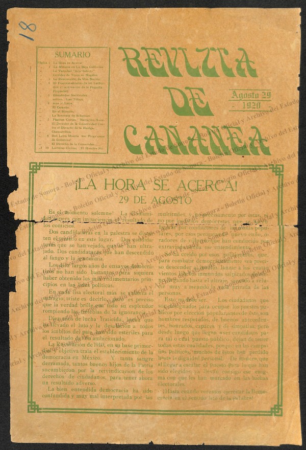 Imagen: Revista de Cananea