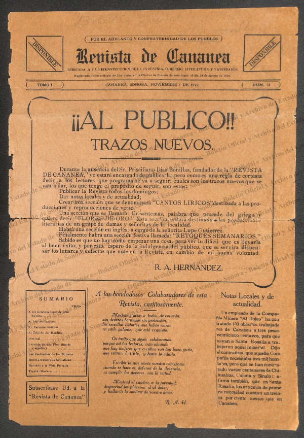Imagen: Revista de Cananea