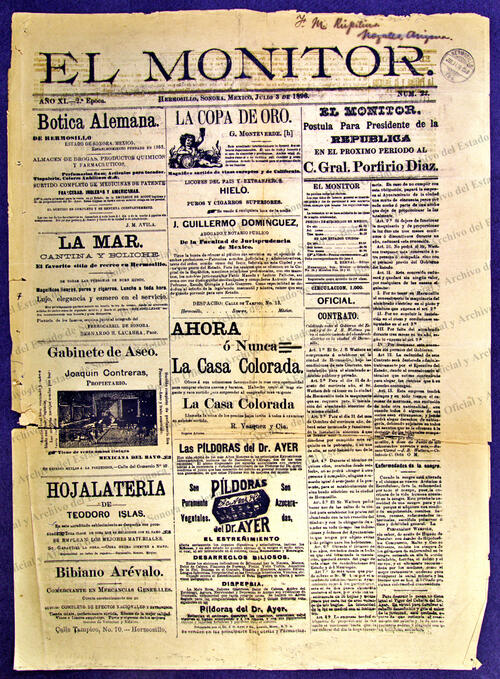 Ejemplar de El Monitor