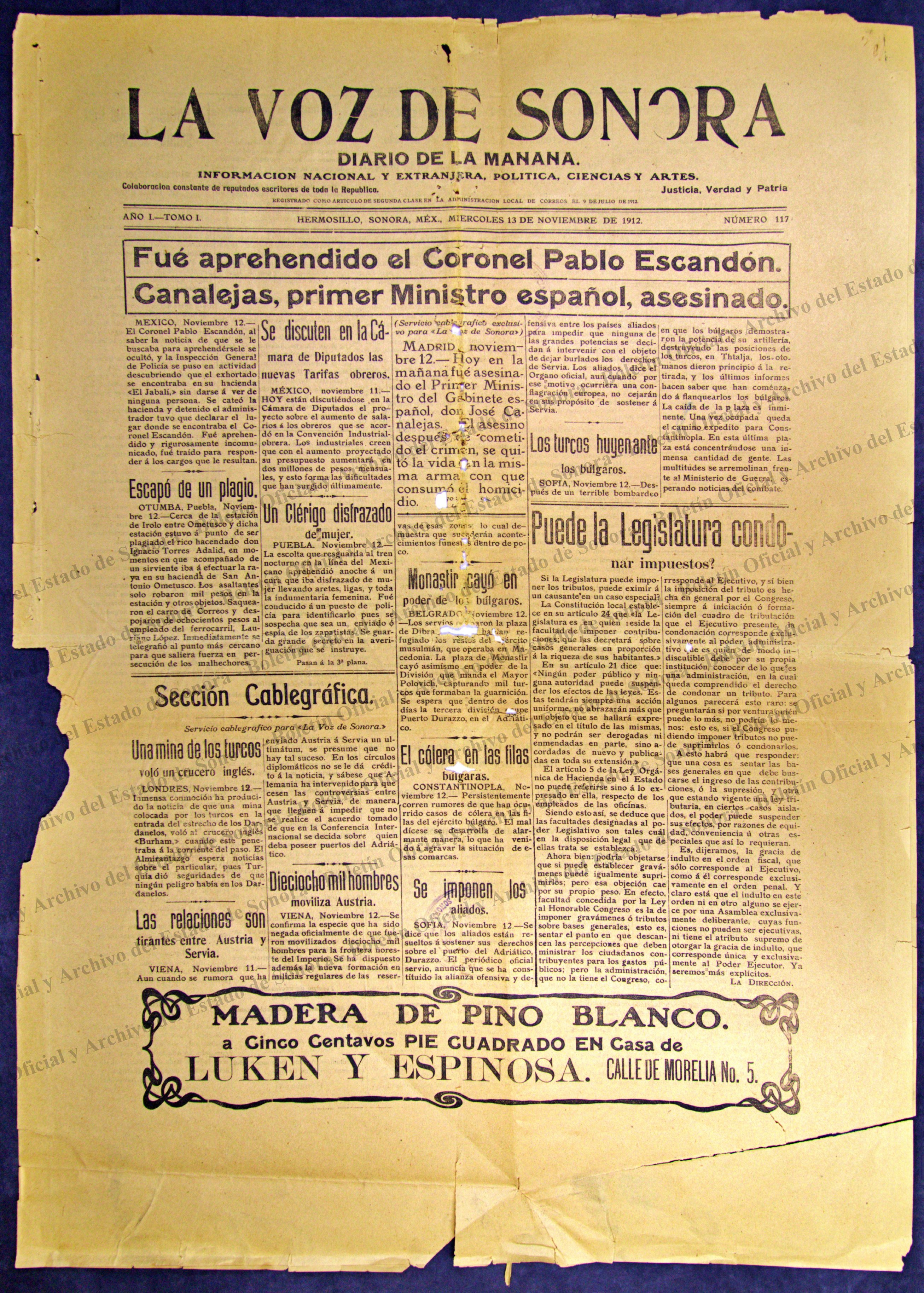 Imagen: La Voz de Sonora