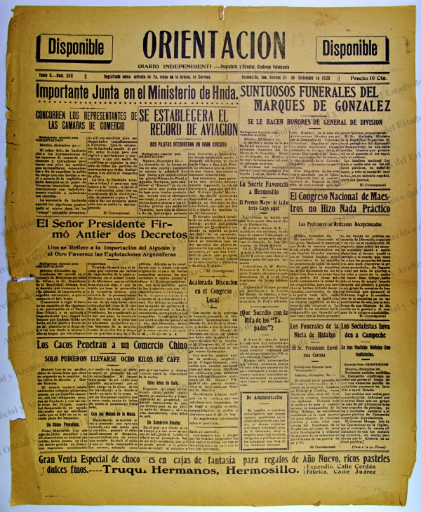 Ejemplar de Orientacion