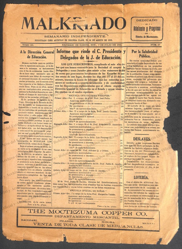 Ejemplar de Malkriado