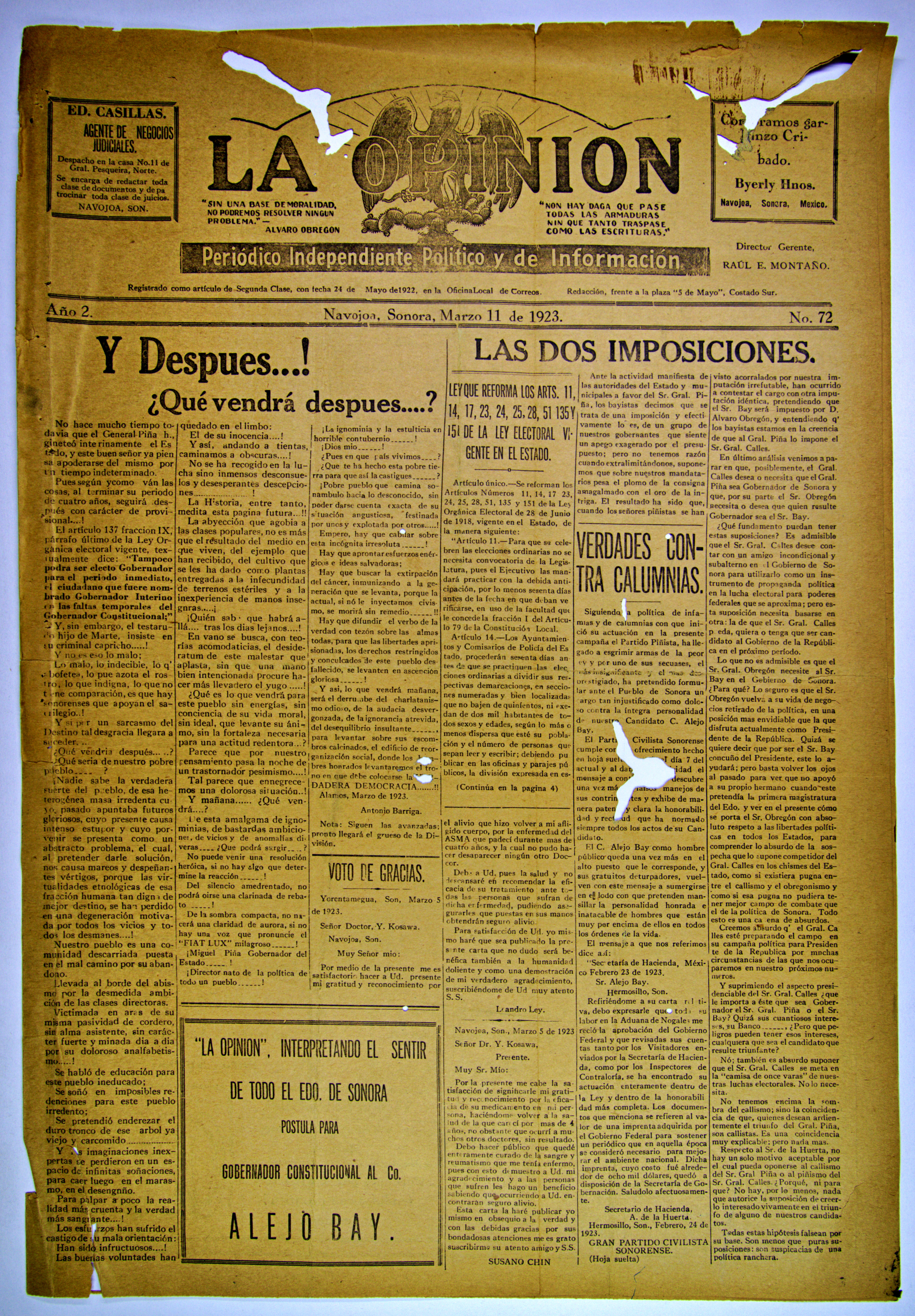 Imagen: La Opinión
