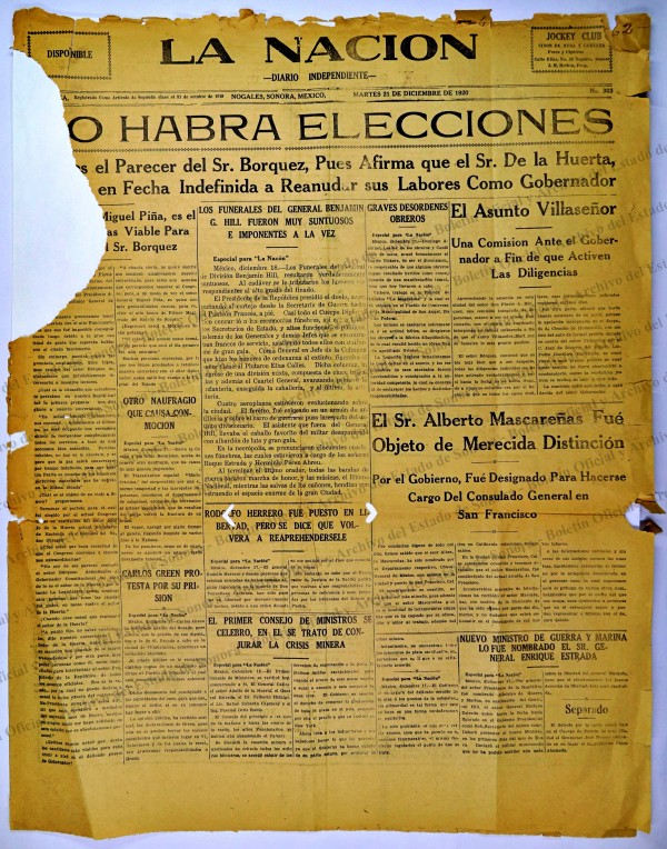 Ejemplar de La Nación